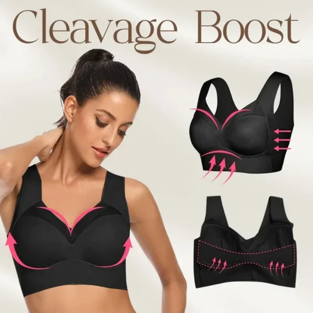 ComfyHold™ Sexy Wireless Push Up Bra - close-up of breathable fabric texture and cup detail