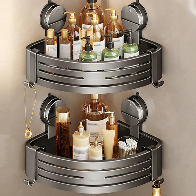 CornerHold Minimalist Corner Shelf - triangular shelf product flat lay showing full design