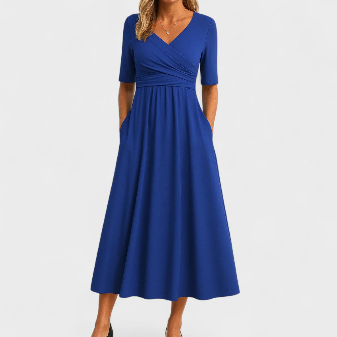Costanza Chic Midi Dress - tenth gallery view showing dress from side profile