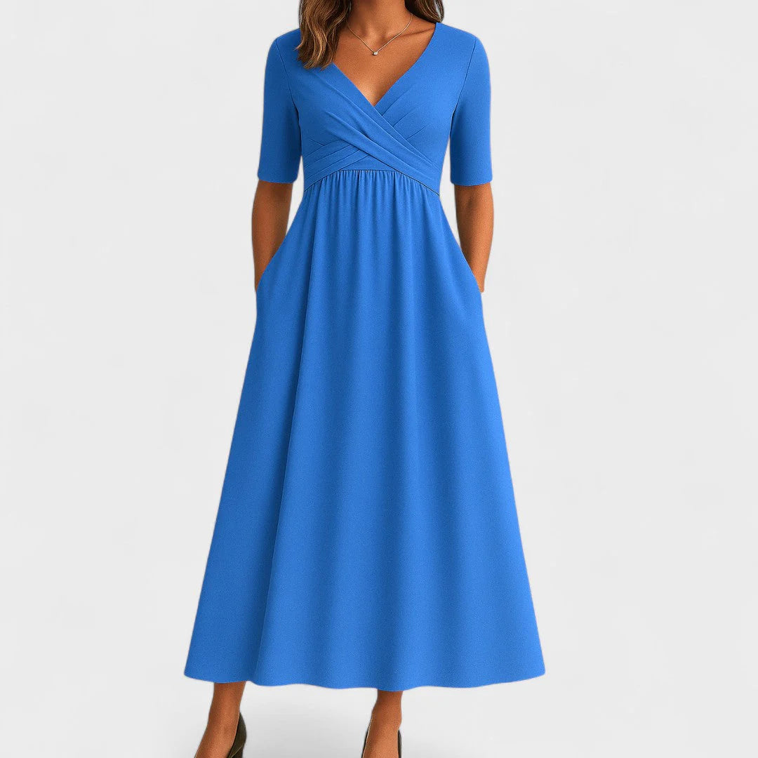 Costanza Chic Midi Dress - eleventh gallery view of midi dress back detail