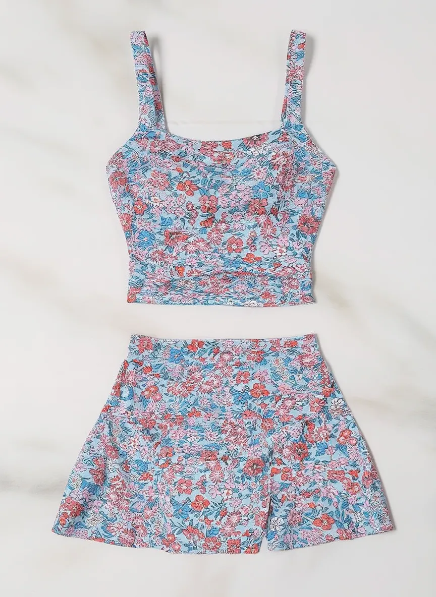 Curvella™ Wyszczuplający strój kąpielowy tankini z kontrolą brzucha