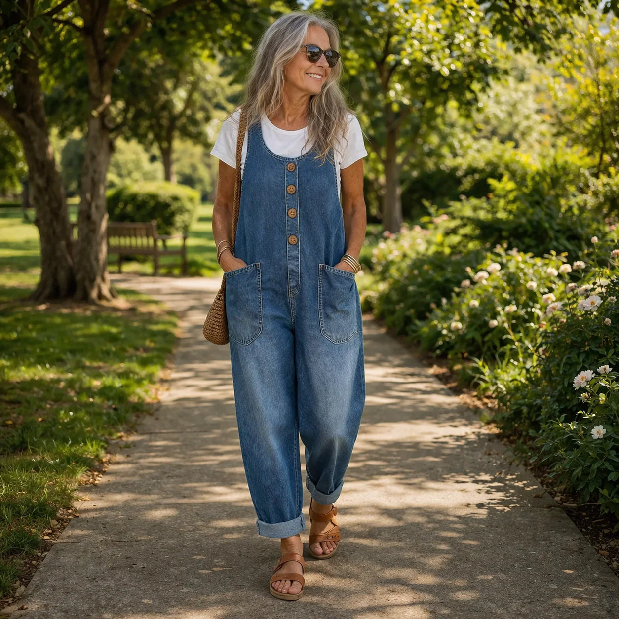 Diana Casual Denim Combo - front hero view of effortless denim outfit set