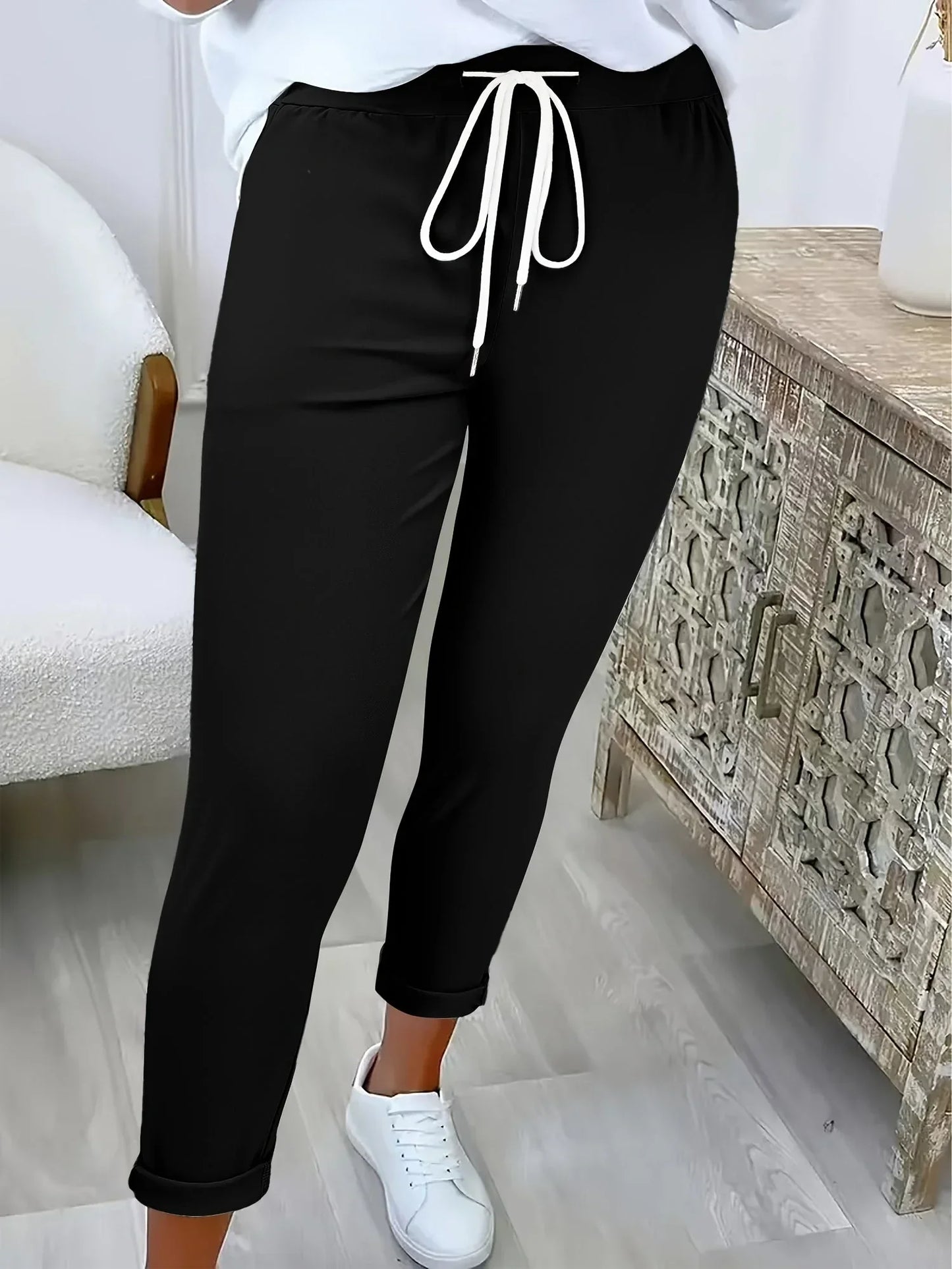 Edvige Alberti™ Eleganckie spodnie ze stretchu na cały dzień w komforcie