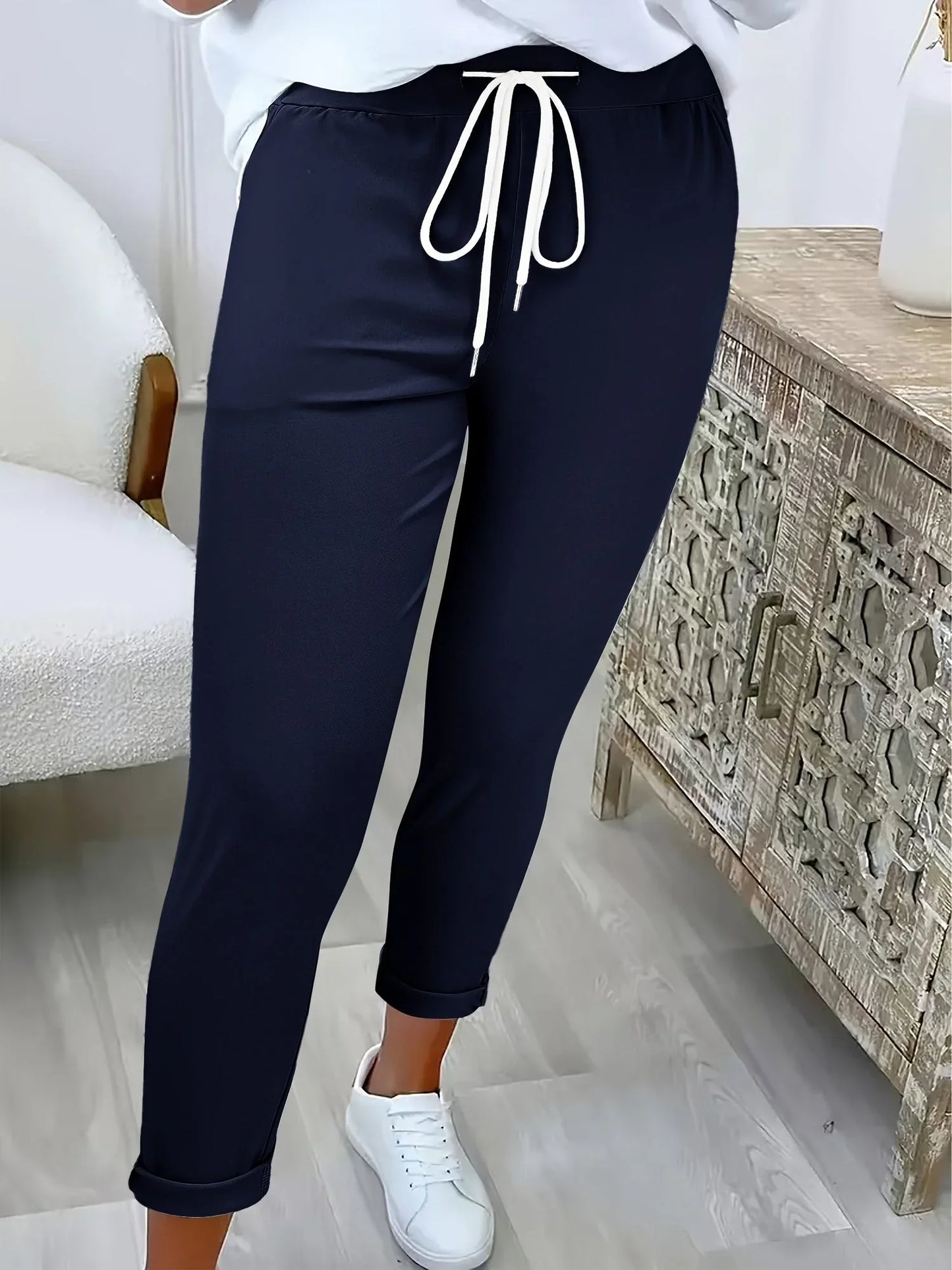 Edvige Alberti™ Eleganckie spodnie ze stretchu na cały dzień w komforcie