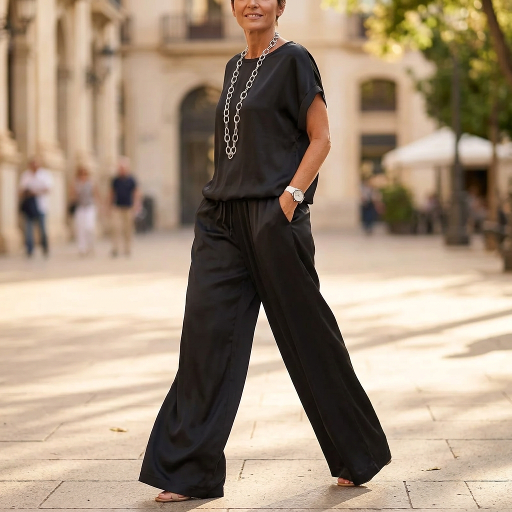 Eleonora Rinaldi™ elegancki satynowy komplet