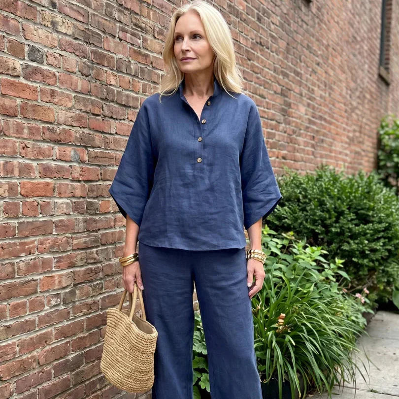Elsa Berardi™ Komplet bluzka i spodnie relaxed fit