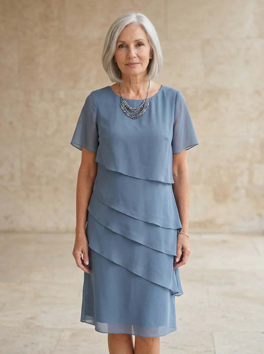 Emiliana Bergonzi Chic Elegant Dress with Flattering Silhouette - main product view