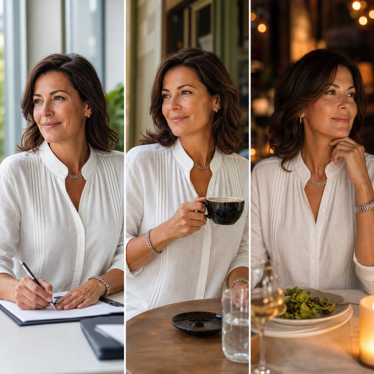 Federica Schiavone™ Elegancka bluzka ze stójką na każdą okazję