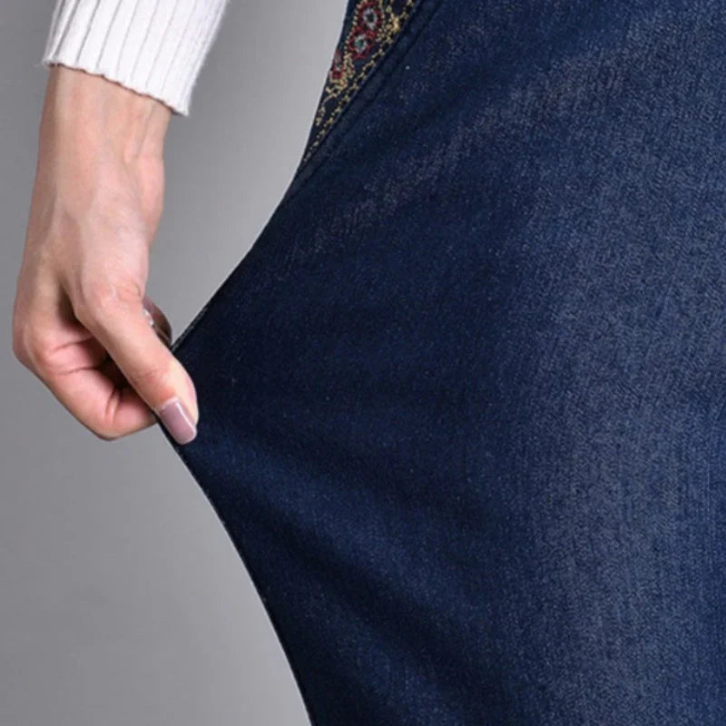 FlexiFit™ Wygodne jeansy damskie z kieszeniami