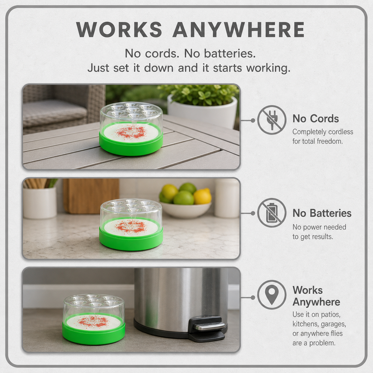 FlyAway Pro™ Pułapka na muchy wielokrotnego użytku bez chemii