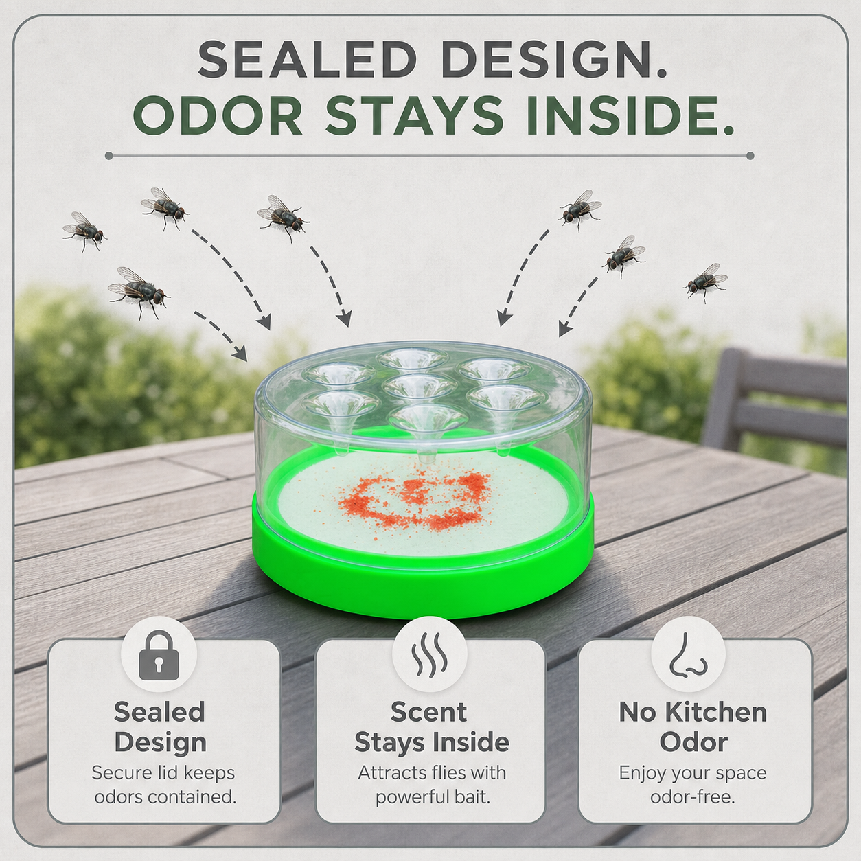 FlyAway Pro™ Pułapka na muchy wielokrotnego użytku bez chemii