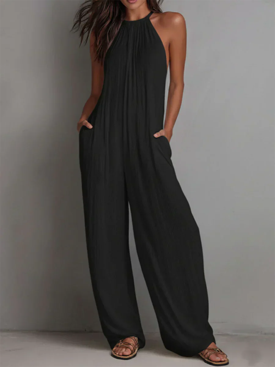 Franca Bianco™ Kombinezon z szerokimi nogawkami relaxed fit