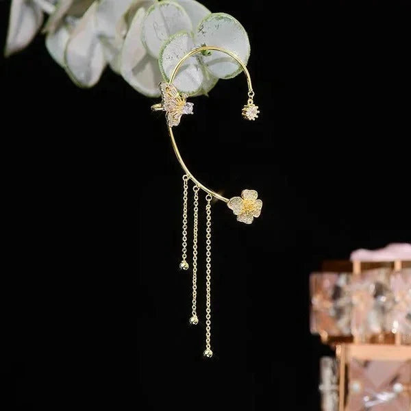 FringeZirPro Elegant Fringe Zircon Earrings - sparkle effect of zircon stones