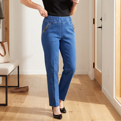 FlexiFit™ Wygodne jeansy damskie z kieszeniami