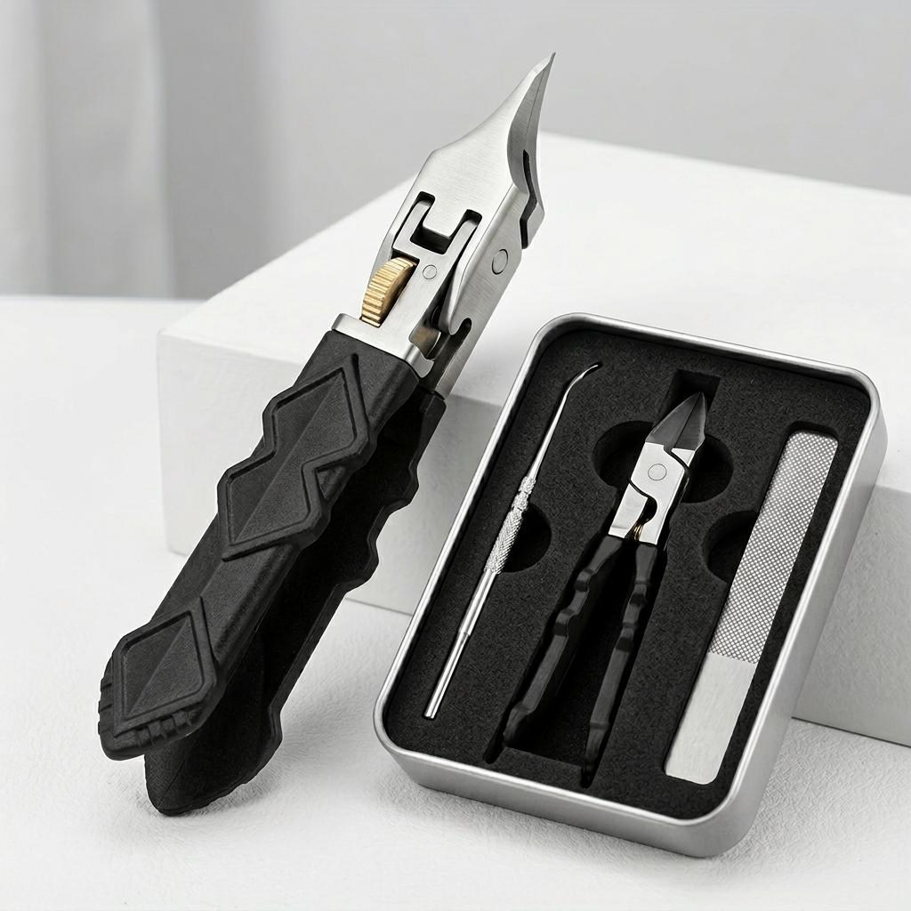 GripLock Pro™ zestaw do paznokci z precyzyjnym, ostrym obcinaczem