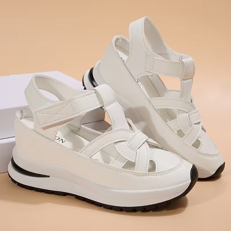 GlideSole Pro™ wygodne sandały na koturnie na codzień