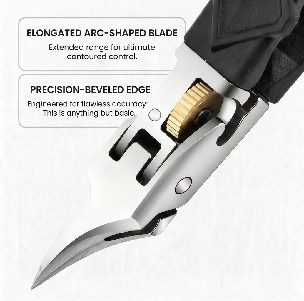 GripLock Pro™ zestaw do paznokci z precyzyjnym, ostrym obcinaczem