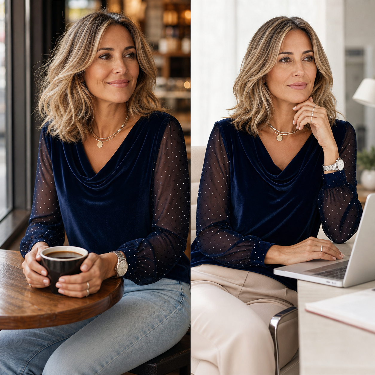 Ilaria Belmonte™ Elegancka bluzka na co dzień dla bezwysiłkowego stylu