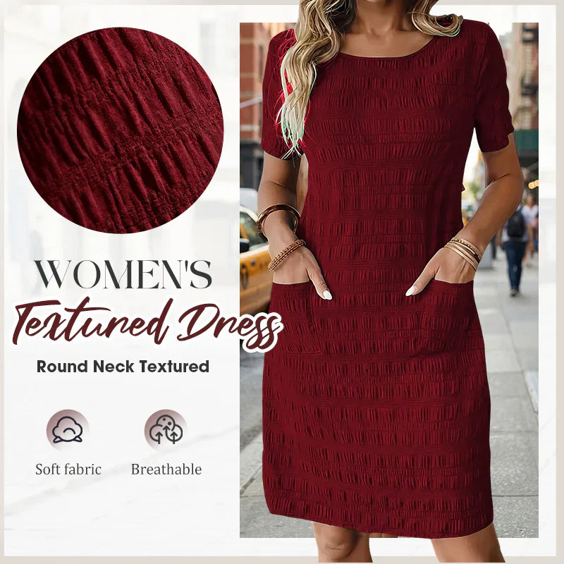 Ilaria Women's Round Neck Textured Knee - main product view