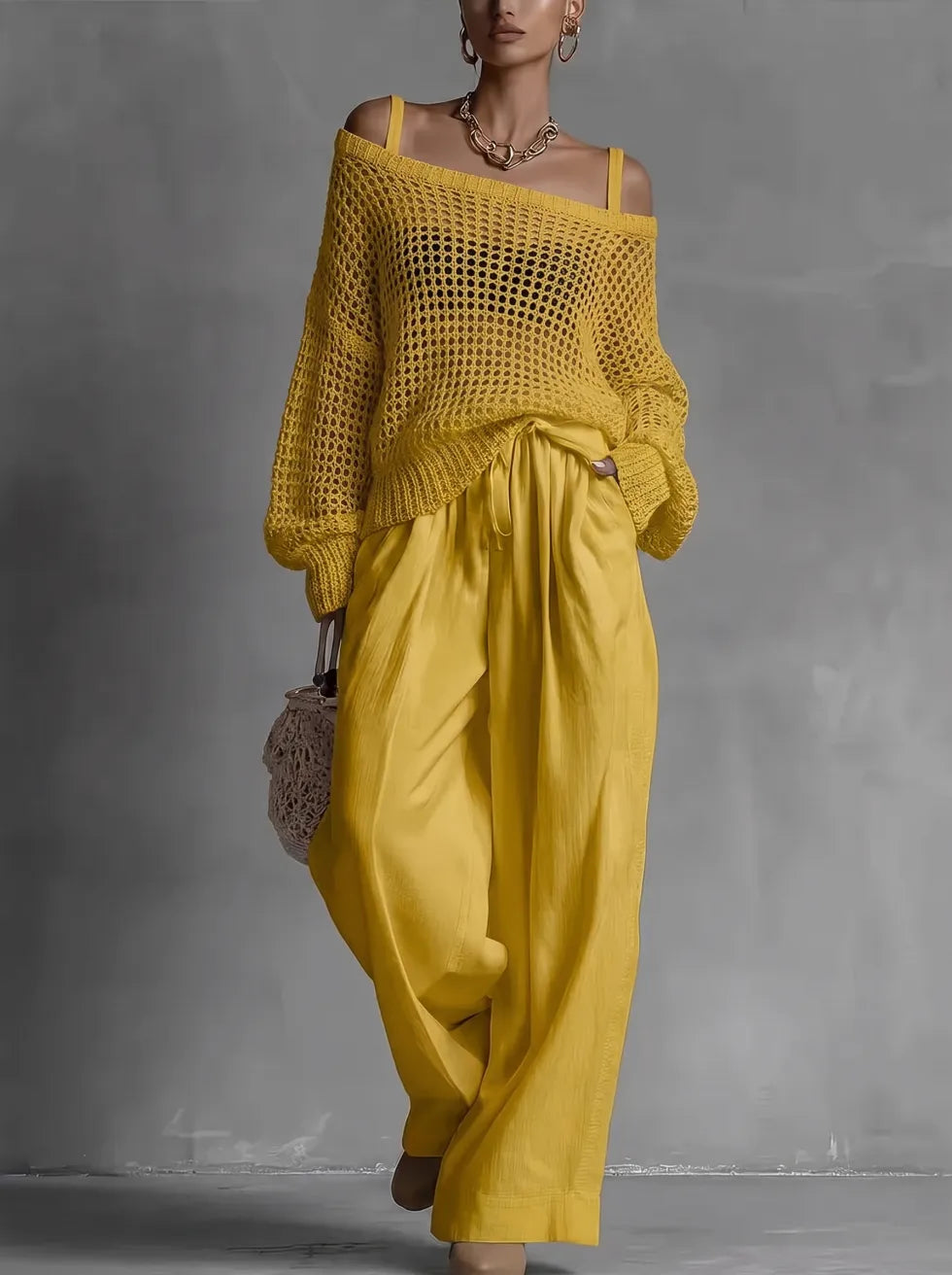 Ilda Susini™ Skoordynowany dwuczęściowy zestaw dla swobodnej elegancji