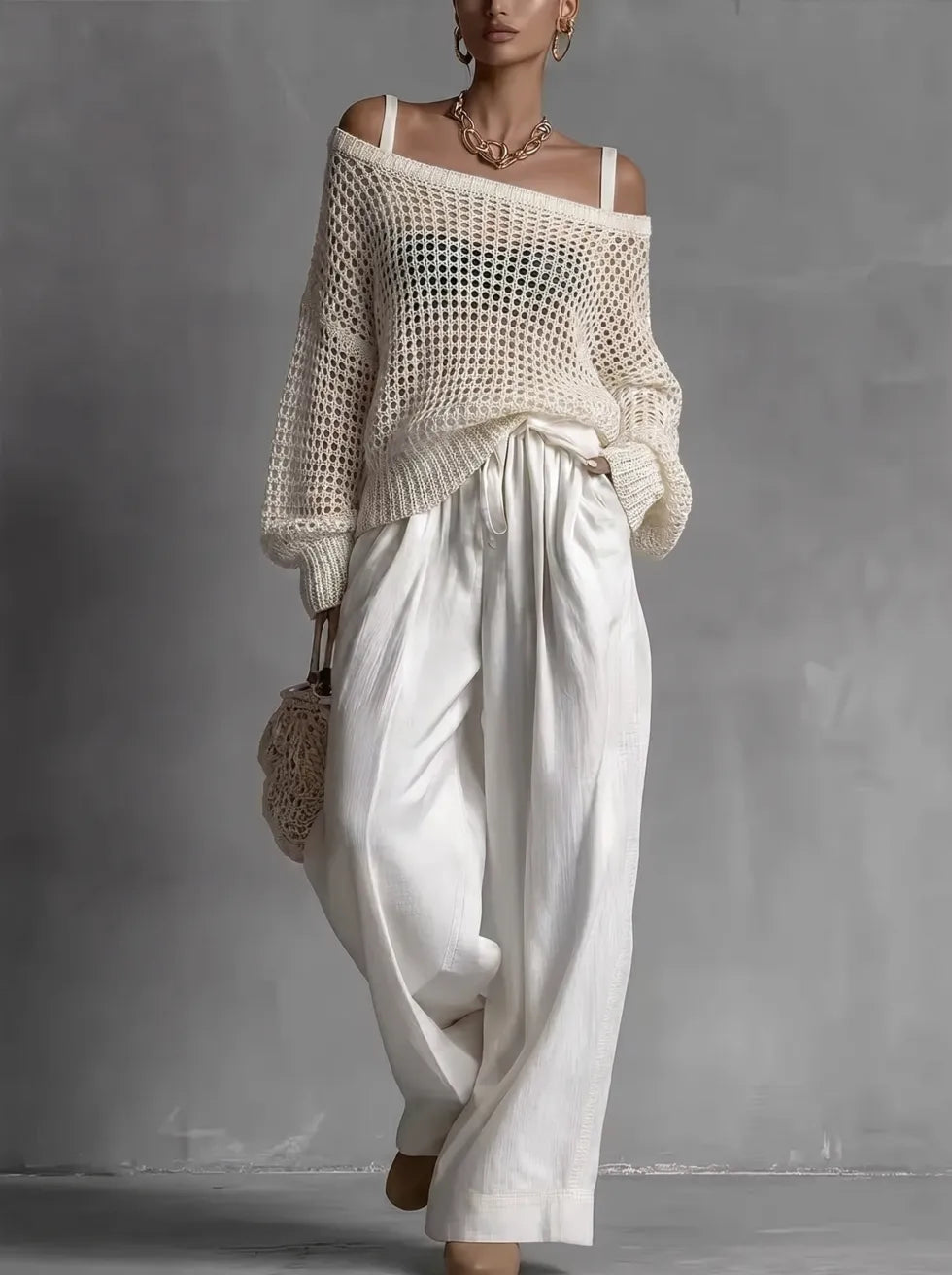 Ilda Elegant Two-Piece Set - main front view of the coordinated two-piece outfit