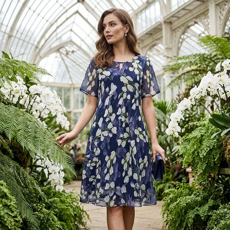 Immacolata Cardillo™ Elegancka sukienka midi z linią A