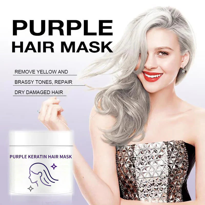 Keraglow Purple Toning Shampoo Brass-Free - main product bottle front view