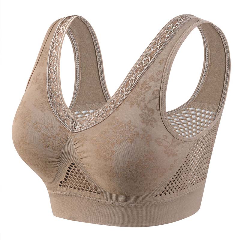 Lacielle Supportive Wireless Lace Bra - final gallery view of women's wireless lace bra