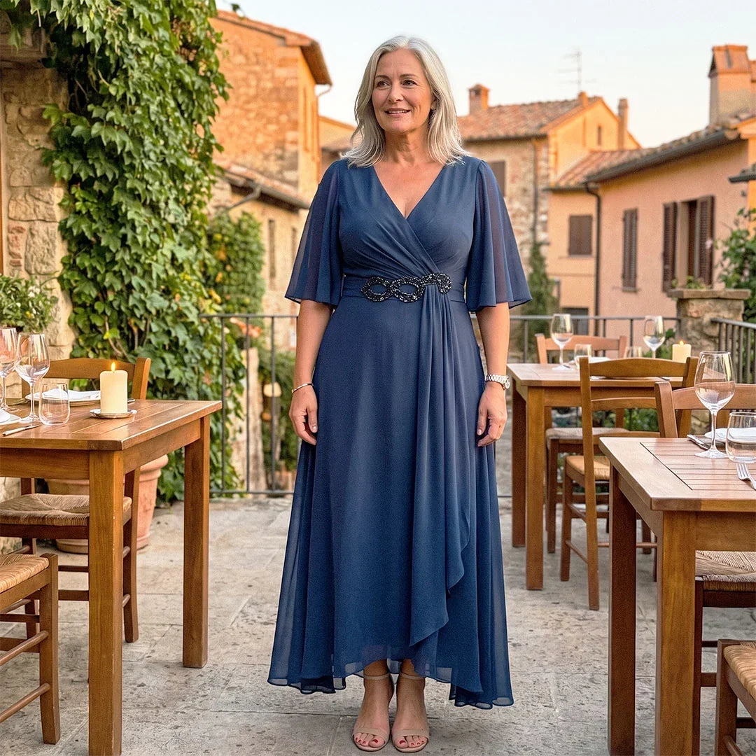 Lara Anastasi™ Elegancka sukienka maxi na lato bez wysiłku