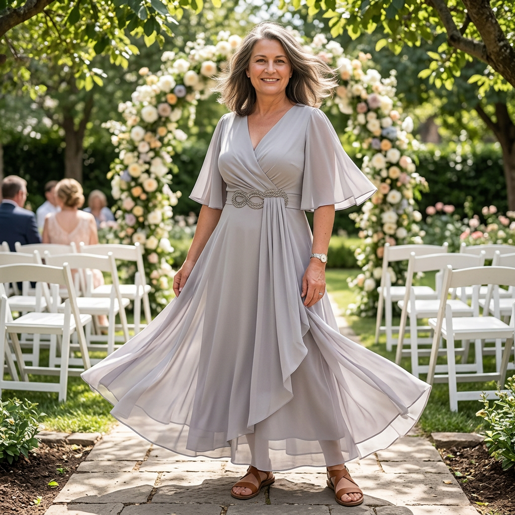Lara Anastasi™ Elegancka sukienka maxi na lato bez wysiłku