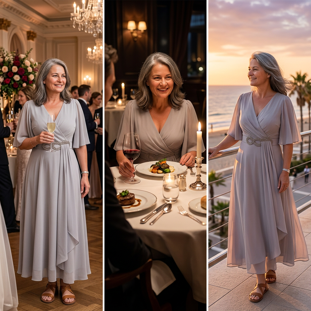 Lara Anastasi™ Elegancka sukienka maxi na lato bez wysiłku