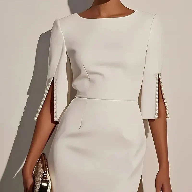 Lara Angelini™ Elegancka sukienka ołówkowa dla naturalnej elegancji