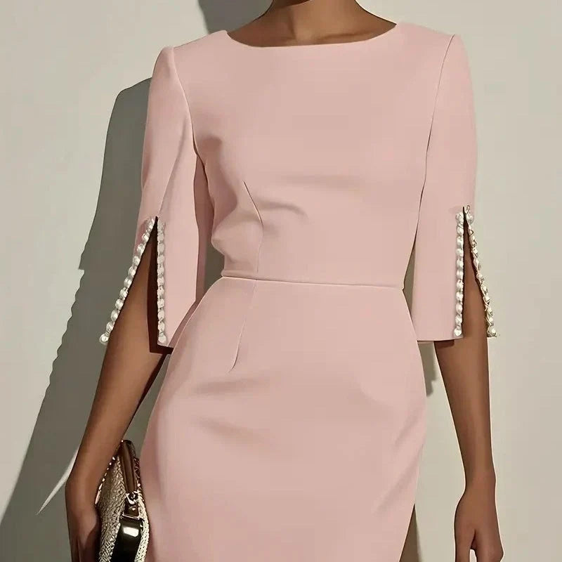 Lara Angelini™ Elegancka sukienka ołówkowa dla naturalnej elegancji