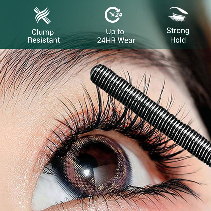 LashLure Defining Curl and Length Mascara - open wand and brush detail view
