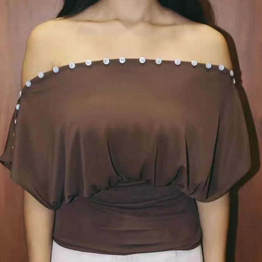 Loredana Convertible Multi-Way Button Top - alternate styling view