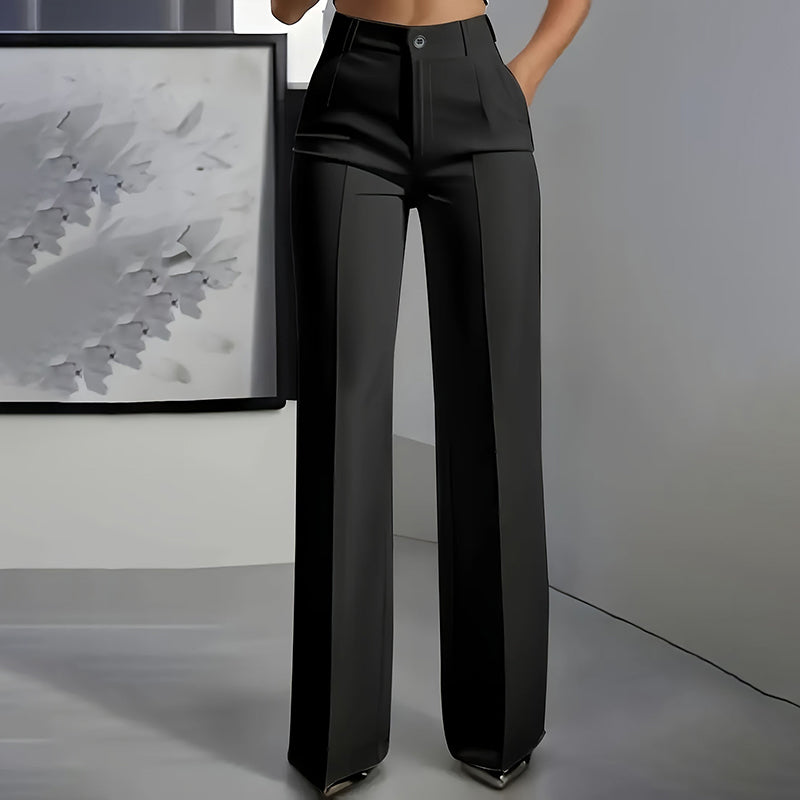 Lorenza Women's High Waisted Slim Formal Pants - styled product content image 11