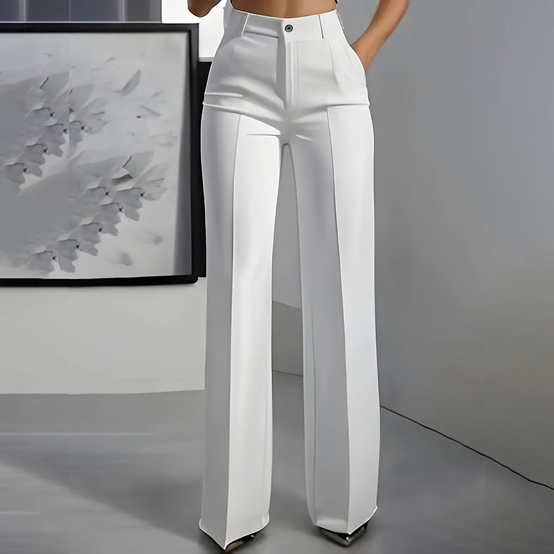 Lorenza Women's High Waisted Slim Formal Pants - styled product content image 12