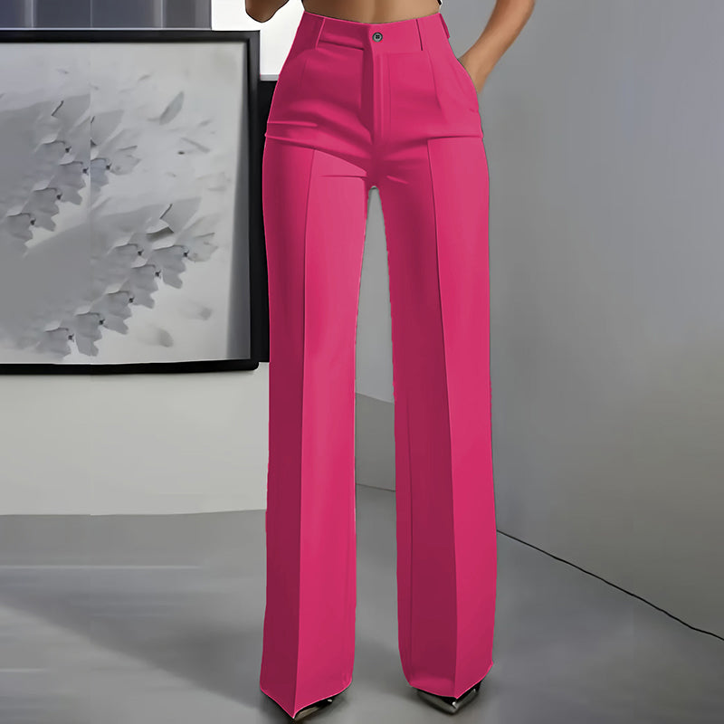 Lorenza Women's High Waisted Slim Formal Pants - styled product content image 17