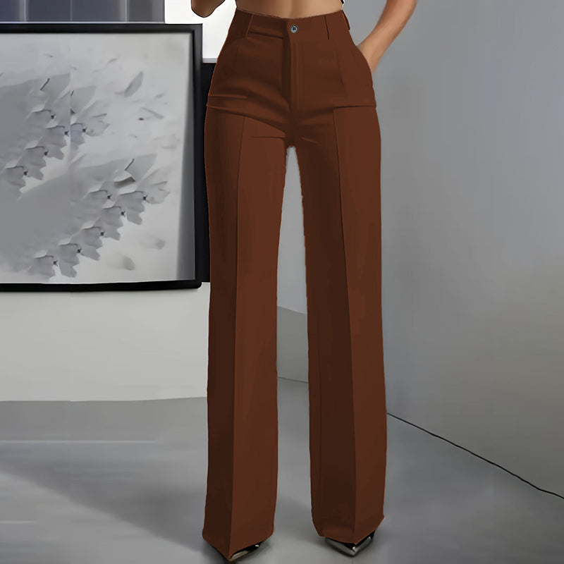 Lorenza Women's High Waisted Slim Formal Pants - styled product content image 18
