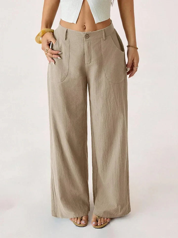 Lucilla Cimino™ Lekkie spodnie wide-leg na letnie stylizacje