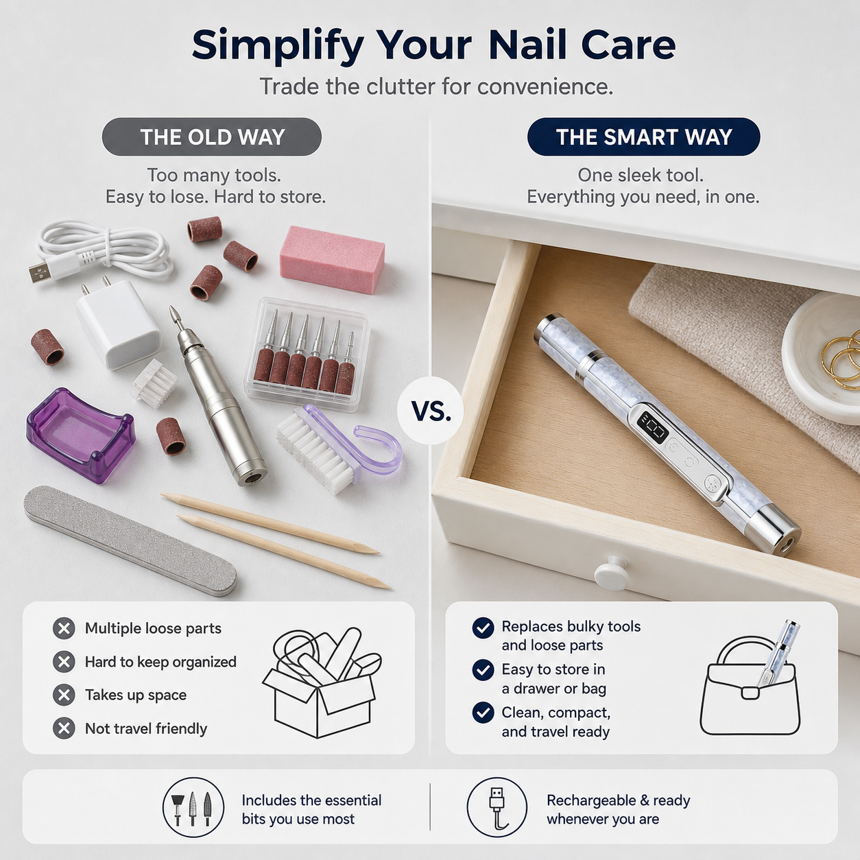 Lumériça™ Wielofunkcyjny długopis do manicure