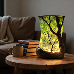 Lumevelle™ Nastrojowa lampa dekoracyjna z motywem zaczarowanego lasu