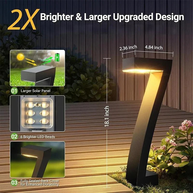 Lumiera™ Solarne lampki ścieżkowe do ciepłej wieczornej atmosfery