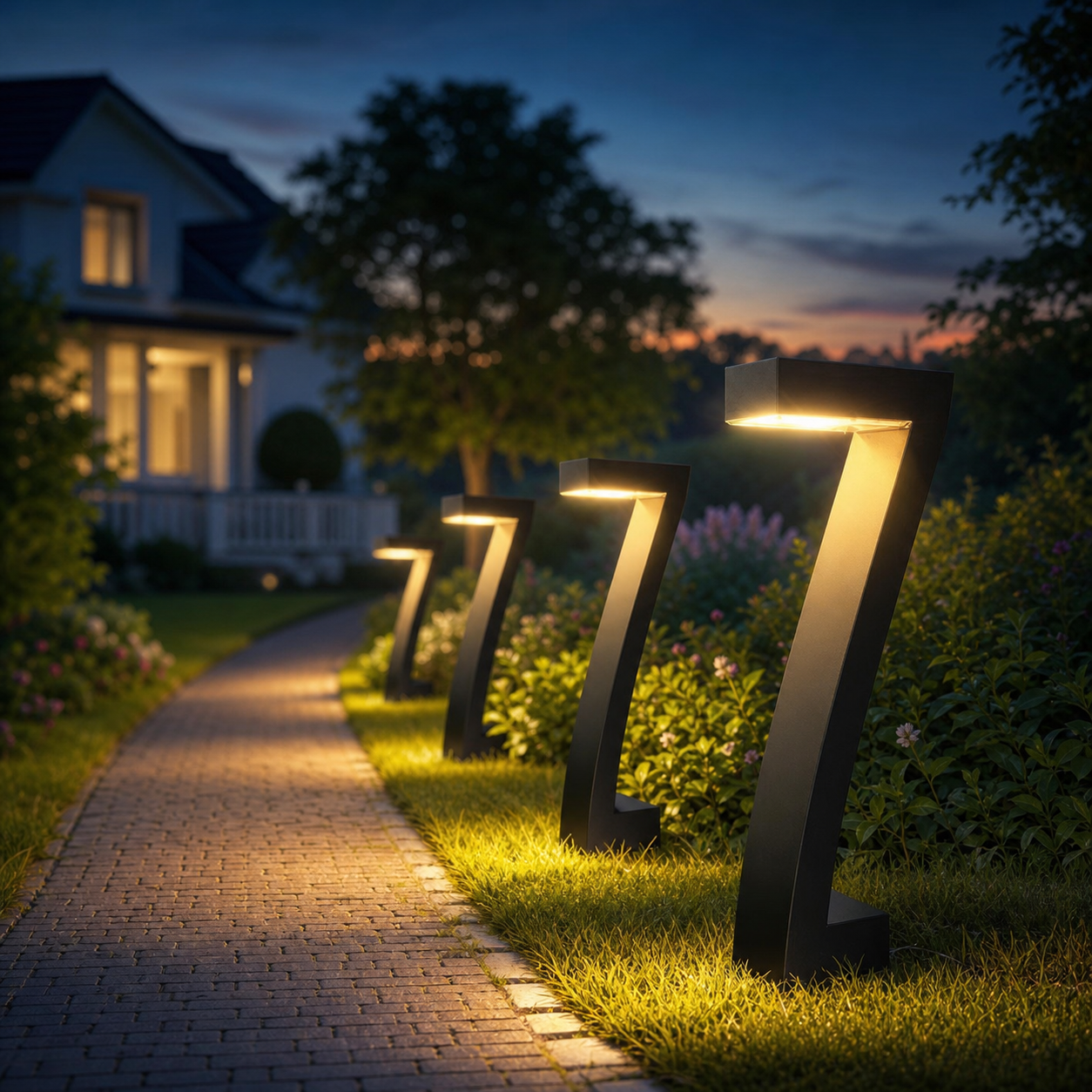 Lumiera™ Solarne lampki ścieżkowe do ciepłej wieczornej atmosfery