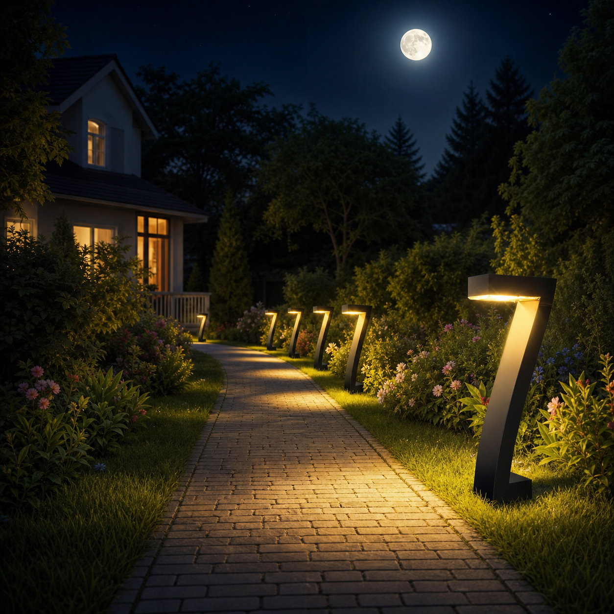 Lumiera™ Solarne lampki ścieżkowe do ciepłej wieczornej atmosfery