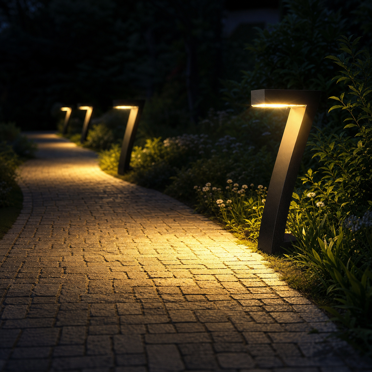 Lumiera™ Solarne lampki ścieżkowe do ciepłej wieczornej atmosfery