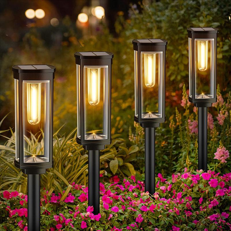 LumiPath Solar Pathway Lights Outdoor - main product hero view of decorative solar pathway lights
