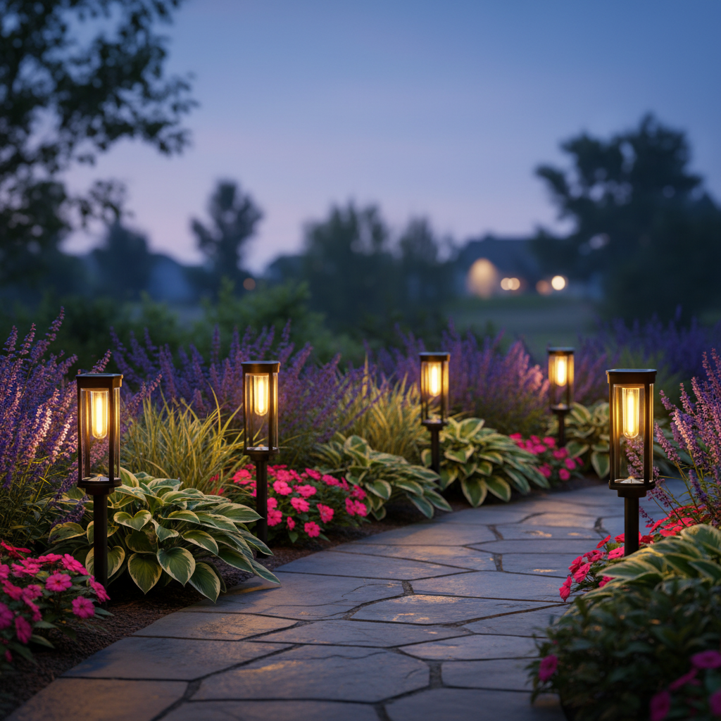LumiPath Pro™ Dekoracyjne solarne lampy ogrodowe