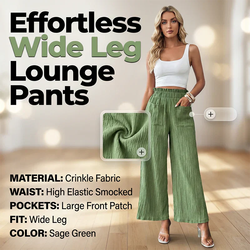Manuela Sergiacomi Versatile Everyday Pants - loose solid-colored casual pants for women main view