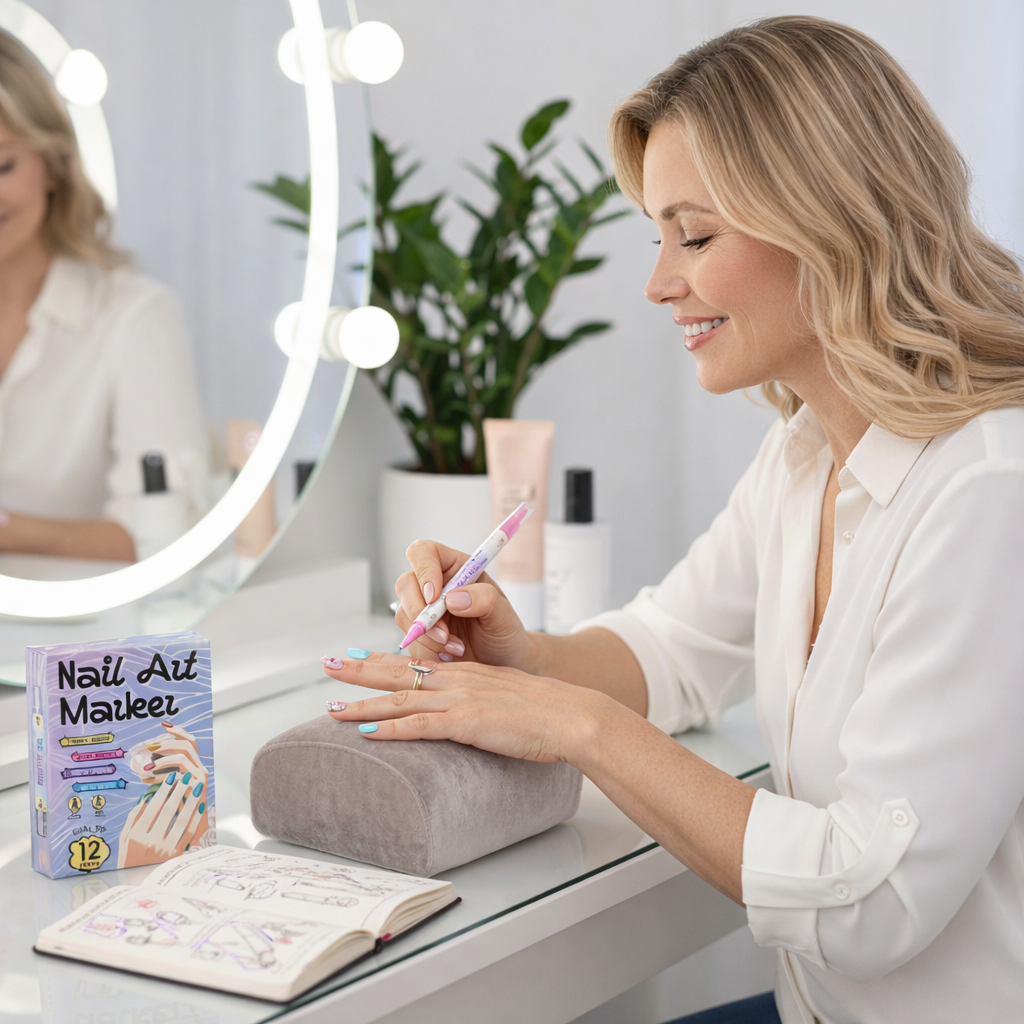 NailScribe Pro™ Pisaki do zdobienia paznokci z cienką końcówką